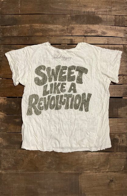 Worn and Weathered Tee - Eat Cake - ivyandlavyboutique Jaded Gypsy