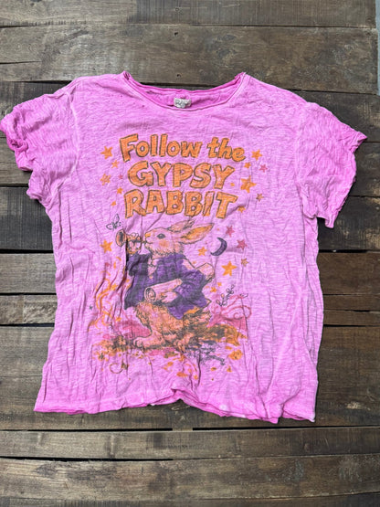 Worn and Weathered Tee - Gypsy Rabbit - ivyandlavyboutique Jaded Gypsy