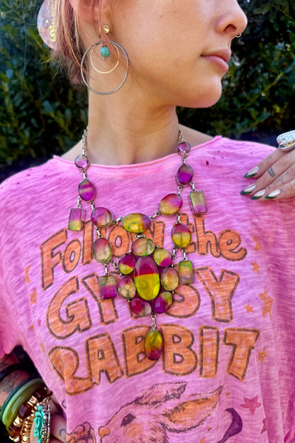 Worn and Weathered Tee - Gypsy Rabbit - ivyandlavyboutique Jaded Gypsy