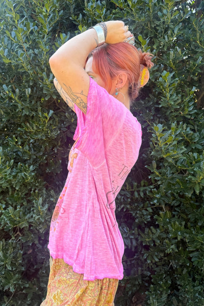 Worn and Weathered Tee - Gypsy Rabbit - ivyandlavyboutique Jaded Gypsy