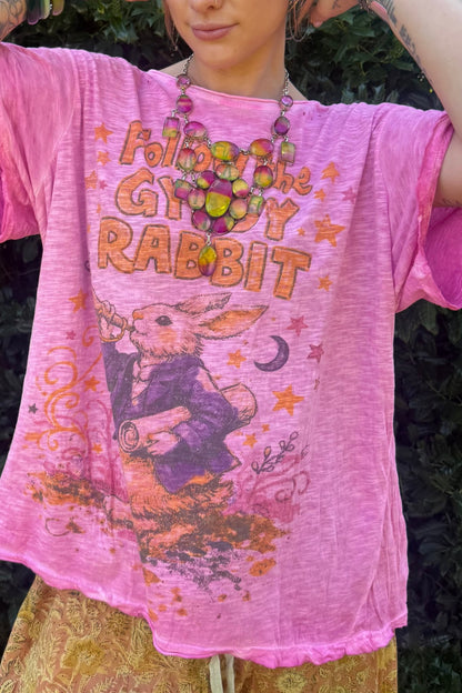 Worn and Weathered Tee - Gypsy Rabbit - ivyandlavyboutique Jaded Gypsy