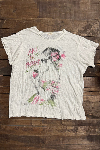 Worn & Weathered Tee - Art - ivyandlavyboutique Jaded Gypsy