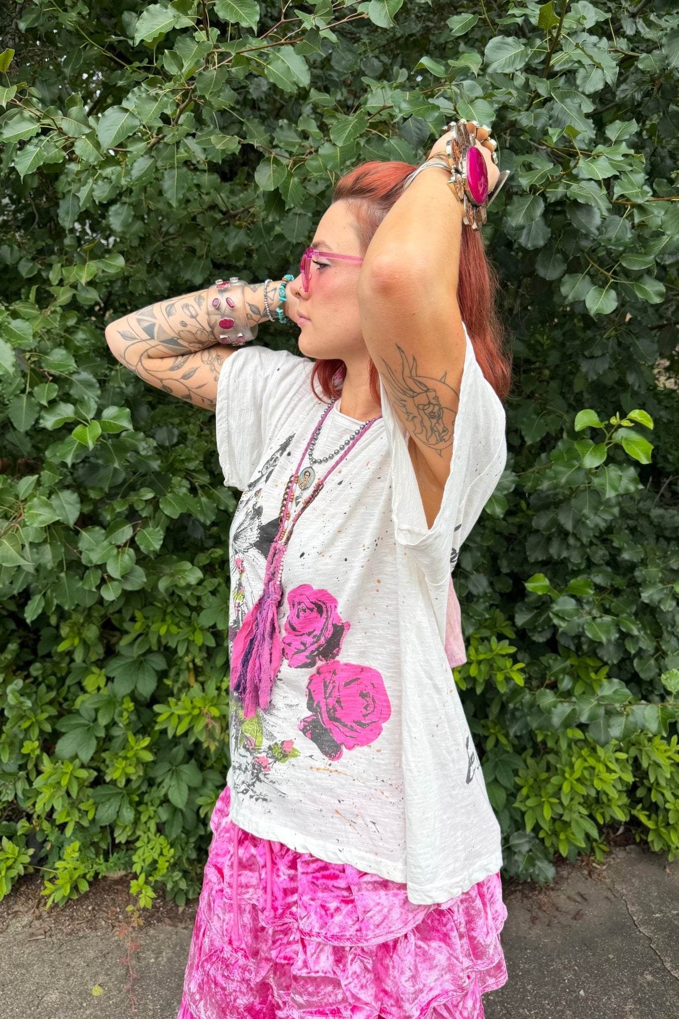 Worn & Weathered Tee - Love Rules - ivyandlavyboutique Jaded Gypsy