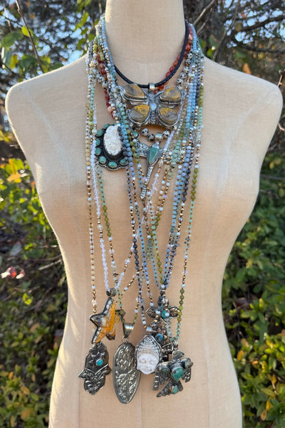 Yellow Jasper Butterflu Choker Necklace - ivyandlavyboutique ivyandlavyboutique