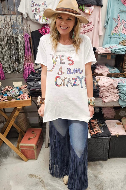Yes I Am Crazy - ivyandlavyboutique A Rare Bird Shop