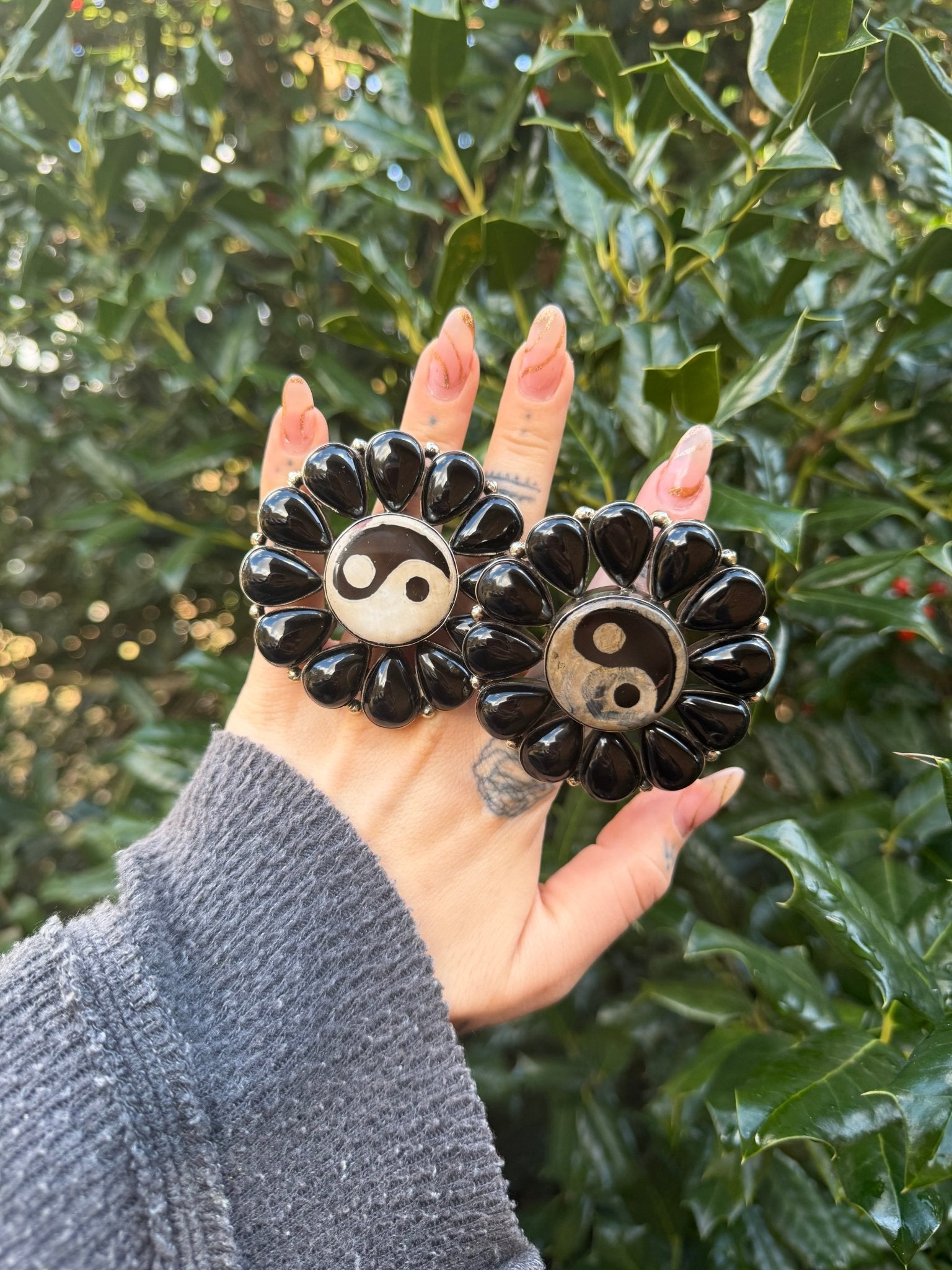 Yin & Yang in Black Statement Ring - ivyandlavyboutique ivyandlavyboutique