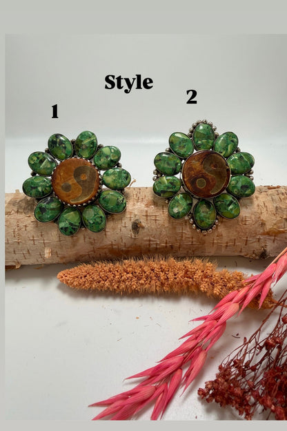 Yin Yang in Greens - ivyandlavyboutique ivyandlavyboutique