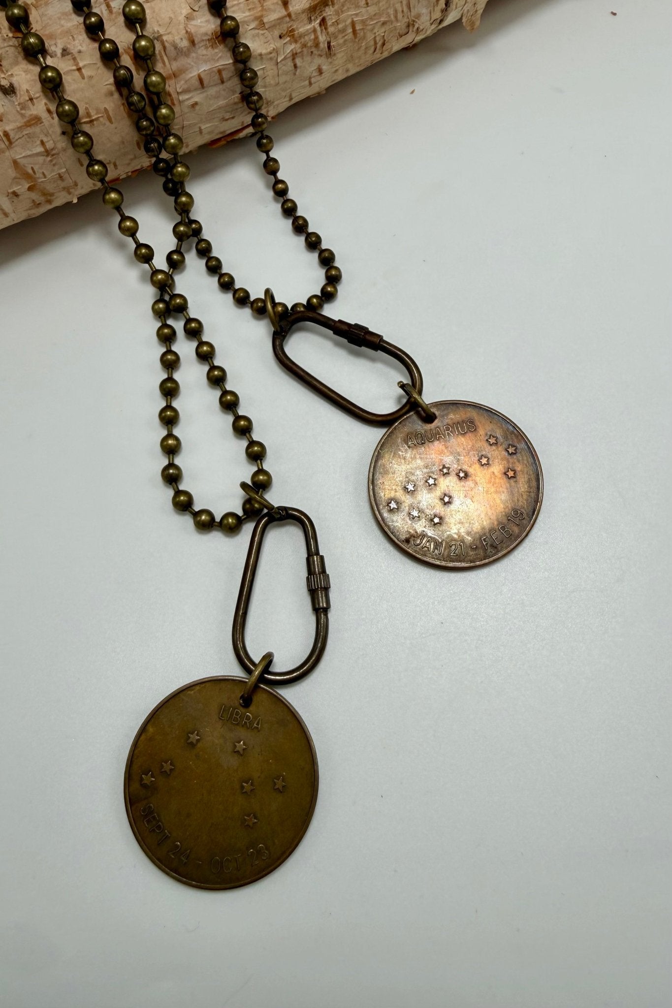 Zodiac Bronze Vintage Necklace - ivyandlavyboutique ivyandlavyboutique